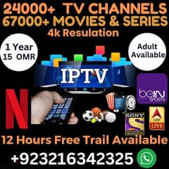 IP-TV VOD&Tv Channels 12 Hours Free Trail Available