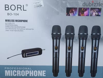 Borl wireless microphone set BO-104 FC (New-Stock!)