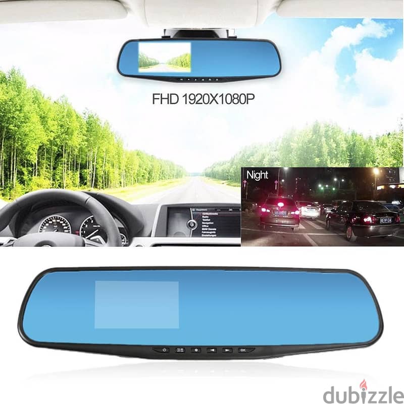 Car Rear View DVR Mirror Blue Box CRB1 (NewStock!) 1