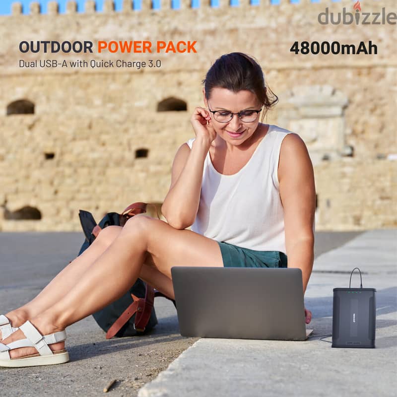 Porodo 48000 mAh outdoor power bank pd60w (New-Stock!) Pd-pbcfh005-bk 3