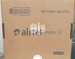 Full HDD Airtel set top box with 6months malyalam tamil telgu kannada