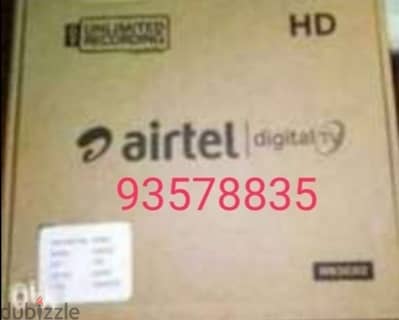 New Airtel Digital HD Receiver with 6months malyalam tamil