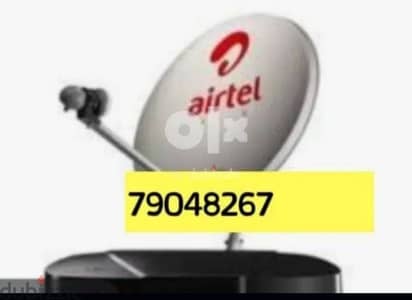 Full HDD Airtel set top box with 6months malyalam tamil telgu kannada