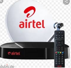 Full HDD Airtel set top box with 6months malyalam tamil telgu kannada 0