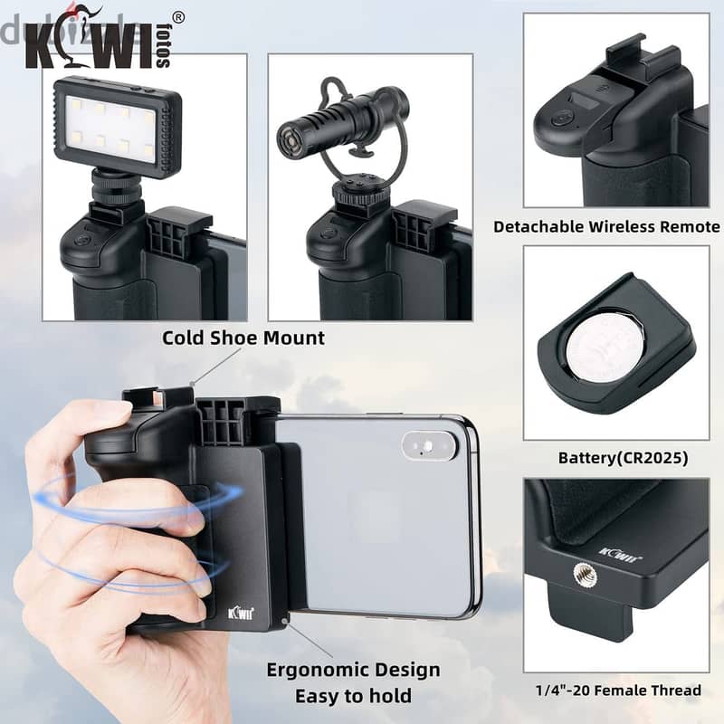 Kiwi wireless remote phone grip (New-Stock!) 3