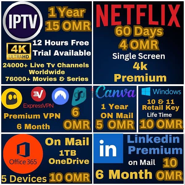 IP/TV Premium NON Drop Service 16321 Tv Channels 1