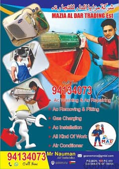 AC cleaning repair technician company muscat