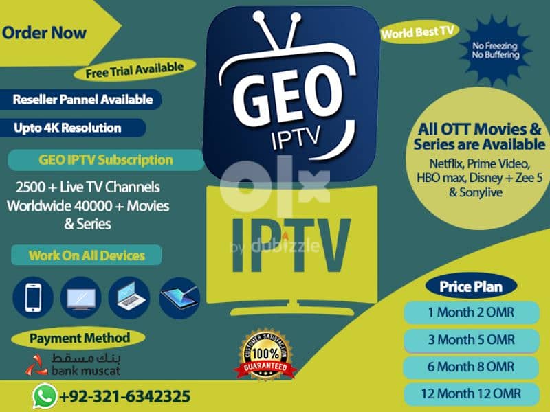 B1G IP-TV Work On All Devices 19600 Tv Channels 0