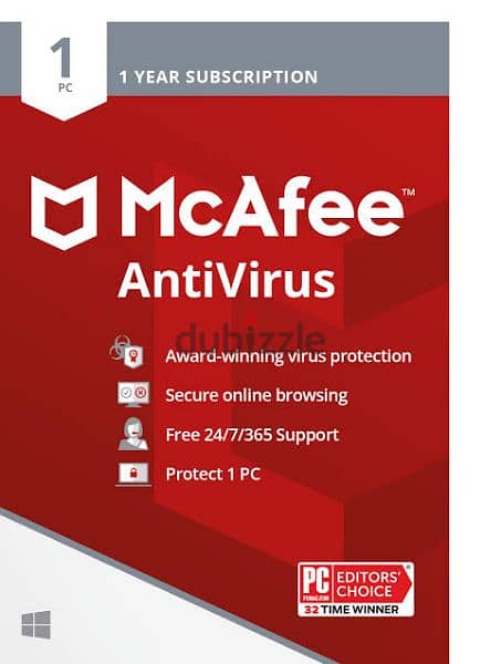 McAfee Antivirus 2 Year Subscription Available 0
