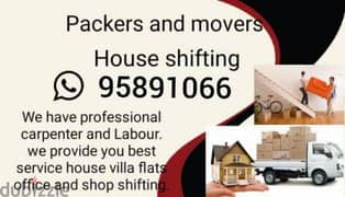 movers and Packers House, Office, villas, Store shifting Best services