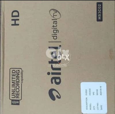 new hd Airtel degital setup box