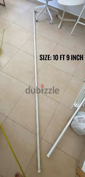 CURTAIN RODS, CURTAIN PULLER STICKS, CURTAIN STAND HOLDERS, etc 1
