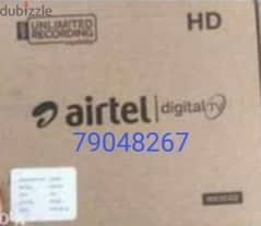 Full HDD Airtel set top box with 6months malyalam tamil telgu kannada