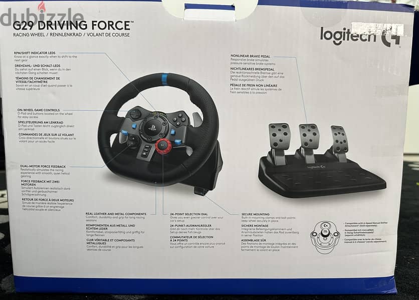 Logitech G29 Racing wheel for Xbox, PlayStation and PC with Shifter 4