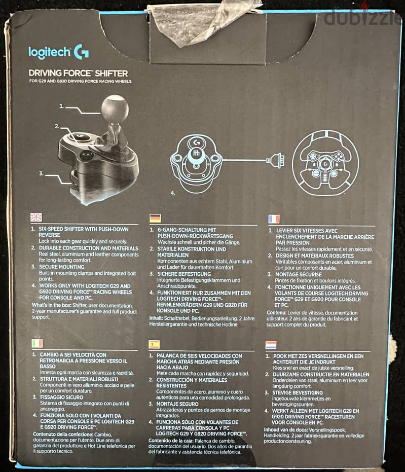Logitech G29 Racing wheel for Xbox, PlayStation and PC with Shifter 7