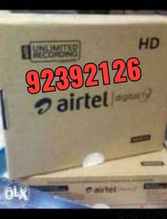 Airtel HD box 
With 6months malyalam tamil telgu