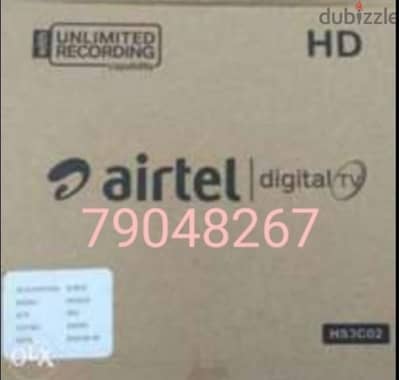 Digital Airtel Hd receiver with Six months Malyalam Tamil telgu kannad