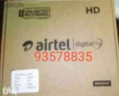 Digital Airtel Hd receiver with Six months Malyalam Tamil telgu kannad