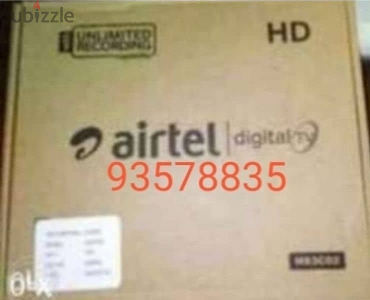 Digital Airtel Hd receiver with Six months Malyalam Tamil telgu kannad 0