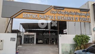 Auto denting and painting garage