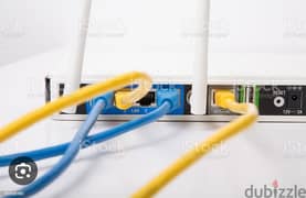Internet Shareing Solution Flat to Flat WiFi Router fixing Cableing 0