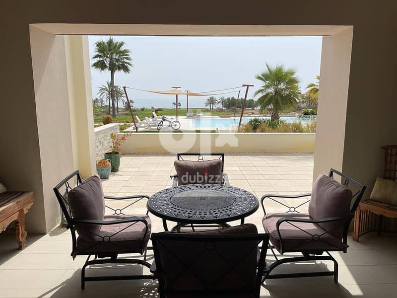 2 Bedroom Jebel Sifah Apartment Ground Floor with Patio 10