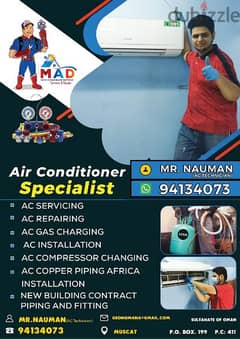 Home service air conditioner installation repair cleaning