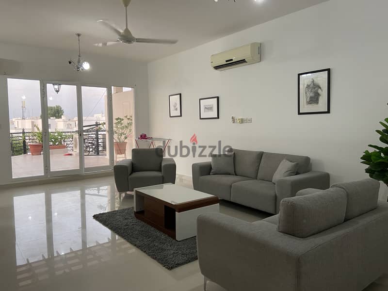 Fully furnished 2 bed apart penthouse, big terrace, FREE INTERNET 1