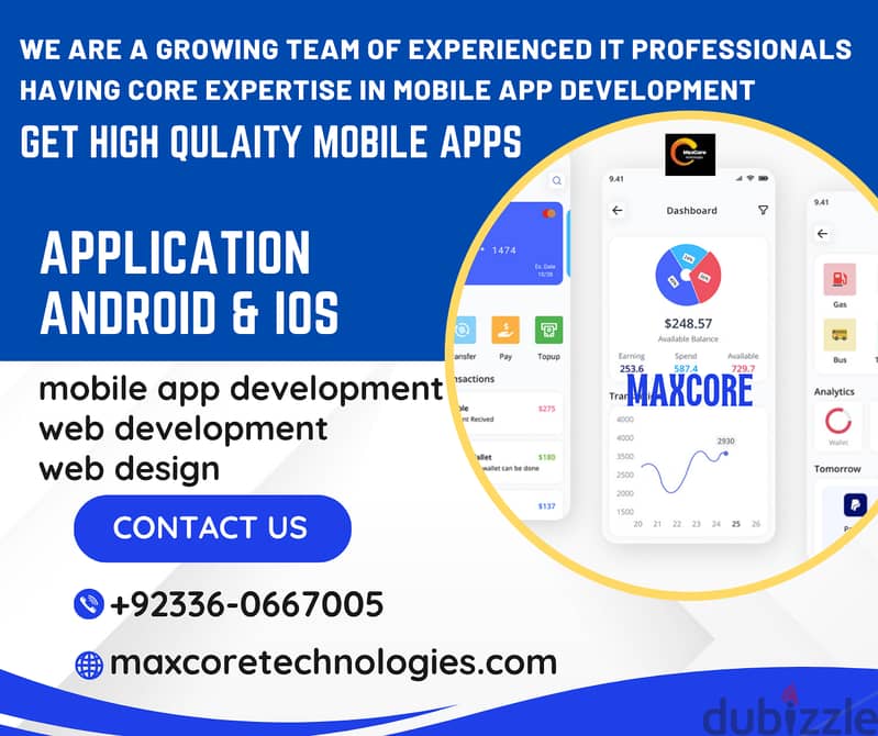 Mobile App Development, Website Development, SEO Service, 4