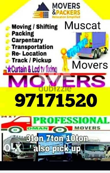 mover and packer and trasportion service all Oman gt 0