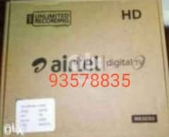 Airtel New Full HDD Receiver with  malyalam tamil telgu