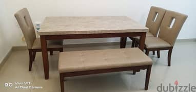 Marble top Dining Table for sale OMR 120