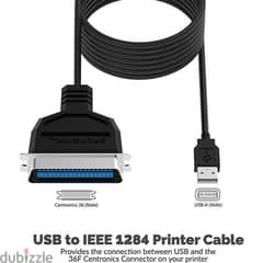 SABRENT USB 2.0 to Parallel Printer Cable PR1 (New Stock!) 0