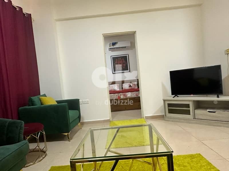 1bhk fully furnished in alkhuwir for rent  nearby ibis hotel 0