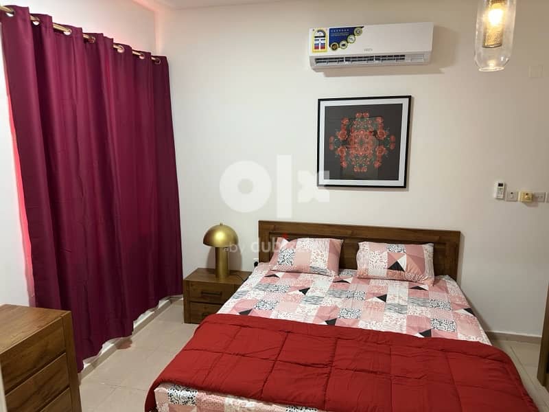 1bhk fully furnished in alkhuwir for rent  nearby ibis hotel 7