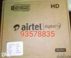 New Airtel hd receiver with 6months south malyalam tamil 0