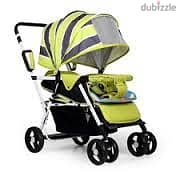 INFANS 2 in 1 BABY STROLLER CONVERTIBLE REVERSIBLE BASSINET PRAM FOLDA