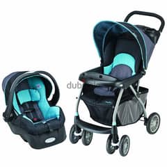 Luxury Baby Stroller 2 in 1 Newborn Pram Foldable Infant Pushchair Bas 0