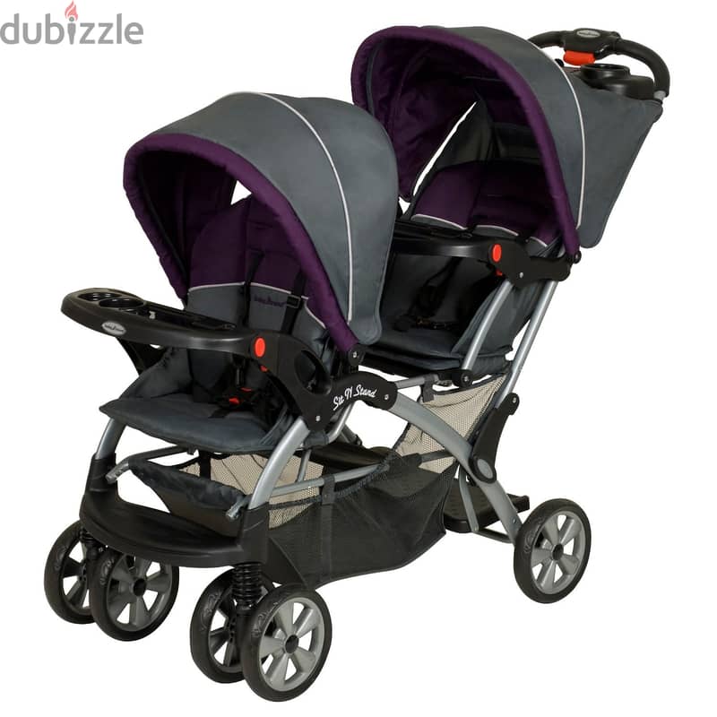 Luxury Baby Stroller 2 in 1 Newborn Pram Foldable Infant Pushchair Bas 1
