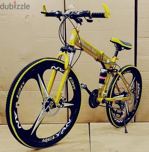 Yellow Foldable Cycle (Mercedes Benz) Fork Length: 29 Inch 1