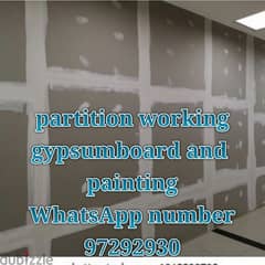 gypsum board working and painting services