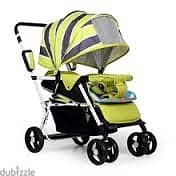 INFANS 2 in 1 BABY STROLLER CONVERTIBLE REVERSIBLE BASSINET PRAM FOLDA