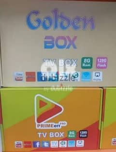 Full hd Android box new full with 1 year recharge 0