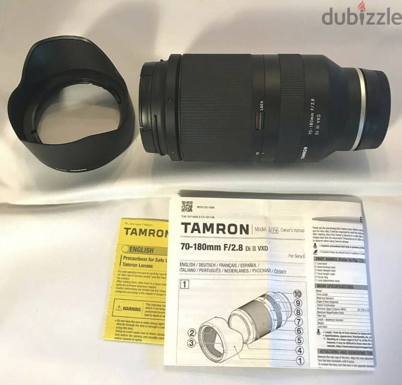 New Sony Tamron 70-180mm F/2.8di Iii Vxd Lens 2