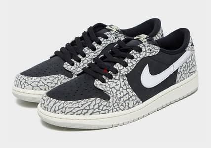 Brand New Original Air Jordan 1 Low Black Cement (42 & 43)