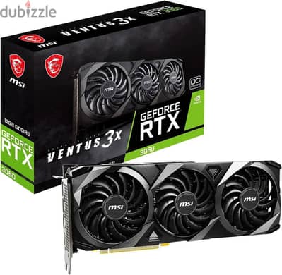 New MSI GeForce RTX 3060 VENTUS 3X OC 12GB