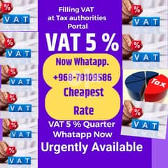 VAT 5 % Services 0