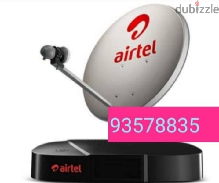 Home service  Nileset Arabset Airtel DishTv osn fixing 0