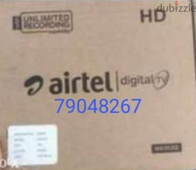 Airtel new Digital HD Receiver with 6months malyalam tamil telgu