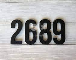 house name or house number plate 6